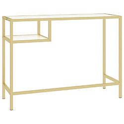 Acheter Helloshop26 Bureau table poste de travail meuble d'ordinateur informatique étude d'ordinateur Transparent 100 x 36 x 74 cm Verre trempé transparent 02_0023767