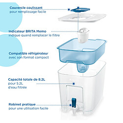 Avis Fontaine à eau filtrée 8.2l bleue - 1051126 - BRITA