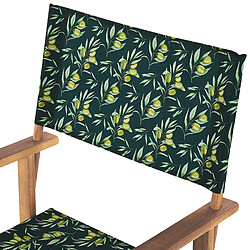 Acheter Beliani Chaise de jardin CINE Bois Vert foncé