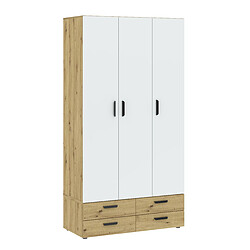 Abiks Meble Armoire Tosca 3D4S avec portes battantes