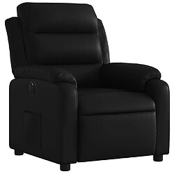 Avis vidaXL Fauteuil inclinable électrique Noir Similicuir