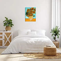 Avis EPIKASA Impression sur Toile Van Gogh Les Tournesols, Orange, Polyester, 50x3x70 cm