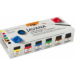 KREUL Peinture pour textiles JAVANA, kit de couleurs de base ()