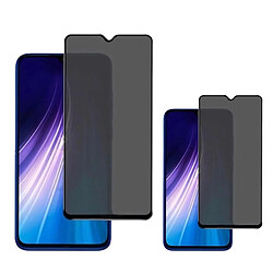 NIS Kit 2 Films Anti-Espion en Verre Trempé Compatible avec Xiaomi Poco C55 - Transparent/Noir