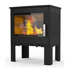 Poêle à bois étanche 7.3kw noir - FR9016110B - SUPRA