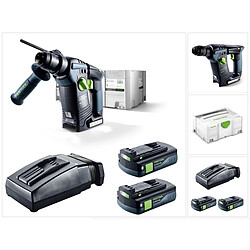 Festool BHC 18 Li 3,1 I-Compact Perforateur sans fil 18 V Brushless SDS-Plus + Systainer + 2 x Batteries 3,1 Ah + Chargeur ( 575700 )