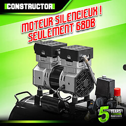 Acheter Compresseur 750W - 50L silencieux - 8 bars - Constructor