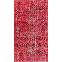 Vidal Tapis de laine 274x152 rouge Ultra Vintage