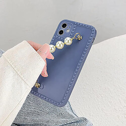 Acheter Universal Compatible pour le boîtier iPhone 11 (6,1 pouces), Bling Luxury Fashion Perle paillettes avec bracelet de bracelet de perle en or