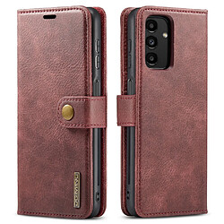 Etui en PU DG.MING magnétique avec support rouge pour votre Samsung Galaxy A13 4G