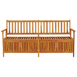 Helloshop26 Banc de jardin meuble de patio d'extérieur terrasse de rangement 170 x 63 x 84 cm bois d'acacia solide 02_0011796