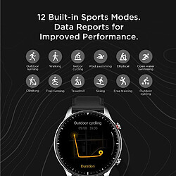 Universal Durée de vie de la batterie de 14 jours Assurance du temps Contrôle du sommeil Surveillance Smartwatch IOS Téléphone mobile | Smartwatch (noir)