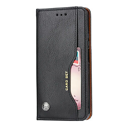 Wewoo Housse Coque Étui en cuir flip horizontal de texture de peau de pétrissage pour Huawei Honor 20avec cadre photo et support et fentes cartes et portefeuille noir