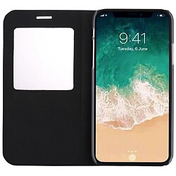 Acheter Wewoo Coque noir pour iPhone X Litchi Texture Horizontal Flip étui en cuir avec Call Display ID