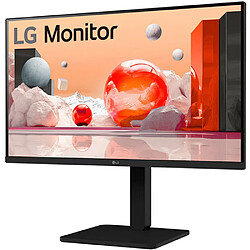 Moniteur LED LG 27" IPS FullHD 1080p 100 Hz - Réponse 5 ms - Hauteur réglable, rotatif et inclinable - Haut-parleurs 2 W - HDMI, USB, DisplayPort, VGA