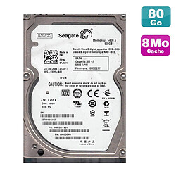 Seagate Technology Disque Dur 80Go SATA 2.5" Seagate Momentus ST980313AS Pc Portable 8Mo - Occasion