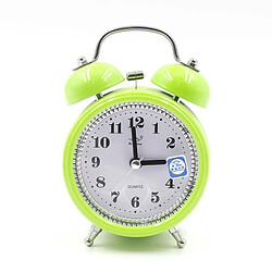 Wewoo Réveil vert en métal mute de mode avec la lumière de nuit, taille: 12 * 8.5cm