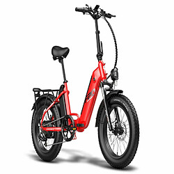 Acheter FAFREES FF20 Polar Vélo Électrique - 500W Autonomie 110KM Freins à Disque - Rouge