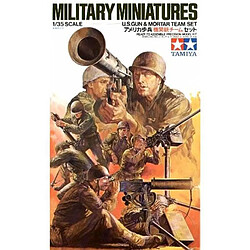 Tamiya Figurine Mignature U.s. Gun And Mortar Team Kit