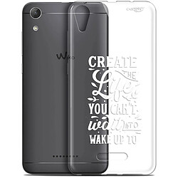 Caseink Coque arrière Wiko Lenny 4 (5 ) Gel HD [ Nouvelle Collection - Souple - Antichoc - Imprimé en France] Wake Up Your Life