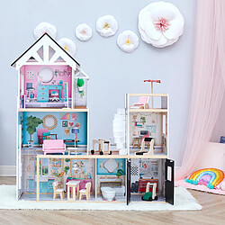 Avis Olivia's Little World Par Teamson Kids Grande Maison De Poupée En Bois Interactive 3 Étages Avec 18 Accessoires Pour Enfants Dreamland TD-13500C