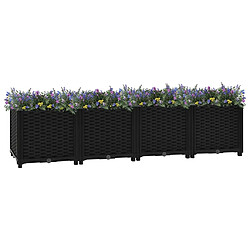 Maison Chic Jardinière,Lit surélevé - Bac à fleurs - pot de fleur 160x40x38 cm Polypropylène -GKD22964