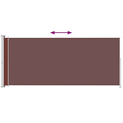 Acheter vidaXL Auvent latéral rétractable de patio 200x500 cm Marron