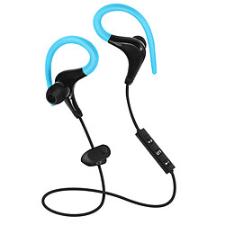 Avizar Ecouteurs Sport Bluetooth Casque Sans-fil Télécommande + Micro intégrés Bleu