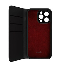 Moshi Étui de Protection pour iPhone 14 Pro Overture Folio Détachable MagSafe Noir pas cher