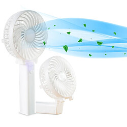 Ventilateur de Poche Albert Austin Ventilateur à Main Portable Mini Ventilateur Rechargeable pour Voyage Réglable 3 Vitesses 5 Heures Ventilateur Pliable de Bureau de Synchronisation pour Enfants et Adultes