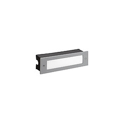 Leds C4 Applique encastrée de jardin Micenas Verre Gris 8,5 Cm