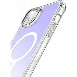 Itskins Coque Renforcée et Iridescente Hybrid R Magsafe pour iPhone 15 Violet