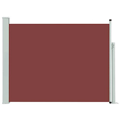 vidaXL Auvent latéral rétractable de patio 140x500 cm Marron