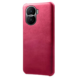 Coque en TPU + PU slim, shockproof, texture mollet, anti-rayures pour votre Honor X40i 5G - rose