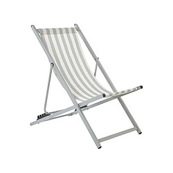 Beliani Chaise longue Gris clair LOCRI II