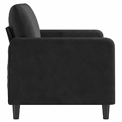 Acheter Maison Chic Canapé à 2 places,Sofa de Salon,Canapé droit Noir 120 cm Velours -GKD370928