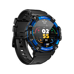 Avis LOKMAT ATTACK 2 PRO Montre intelligente, 1,39 pouces, écran tactile LCD TFT, étanche IP68, appels Bluetooth, suivi la santé sportive, surveillance l'oxygène dans le sang/du sommeil/ la fréquence cardiaque/pression artérielle,Bleu