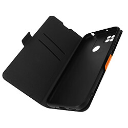 Avizar Étui Xiaomi Redmi 10A Clapet Multifonction Double Fermoir Magnétique orange