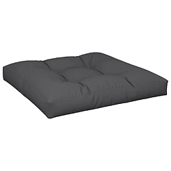 Avis vidaXL Coussins de palette lot de 2 noir tissu