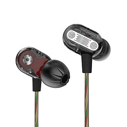 GUPBOO Écouteurs intra-auriculaires KZ ZSE, écouteurs filaires avec moniteur et isolation phonique, Hi-Fi, musique sportive, 2DD