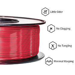 None Filament PLA ERYONE Ultra Silk pour imprimante 3D 1 kg (2,2 lbs) / Bobine - Rouge