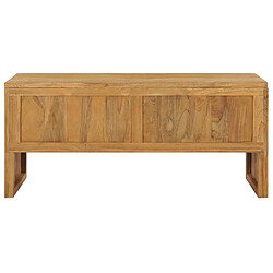 Avis vidaXL Meuble TV 100x35x45 cm Bois de teck massif