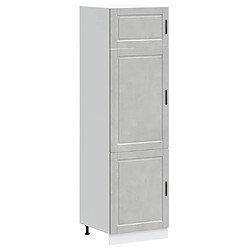 vidaXL Armoire de cuisine Porto gris béton bois d'ingénierie