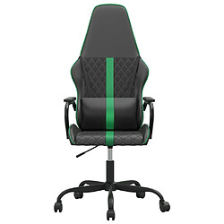 Avis Maison Chic Chaise Gaming | Chaise de jeu de massage Ergonomique | Chaises de Bureau vert et noir similicuir -GKD64389