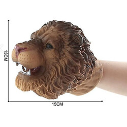 Universal Figures d'animaux sauvages réalistes gants gants gants en caoutchouc lion tête d'action de la tête de la tête