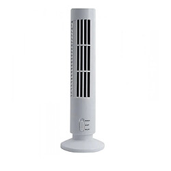 Ventilateur Colonne USB portatif sans danger Blanc