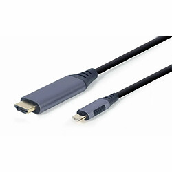 Adaptateur HDMI vers DVI GEMBIRD CC-USB3C-HDMI-01-6 Noir/Gris 1,8 m