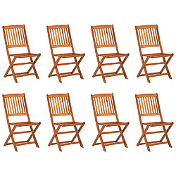 Avis Maison Chic Mobilier à dîner 9 pcs de jardin - Ensemble table et chaises d'extérieur - Salon/Mobilier de jardin classique Bois d'acacia massif -MN52361