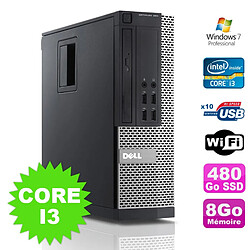 PC Dell Optiplex 990 SFF I3-2120 3.3GHz 8Go Disque 480Go SSD DVD Wifi W7 - Occasion