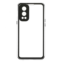 Coque en métal double face, argent pour votre OnePlus Nord 2 5G